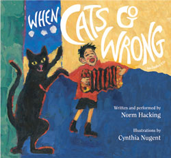 When Cats Go Wrong book cover, illustrated by Cynthia Nugent